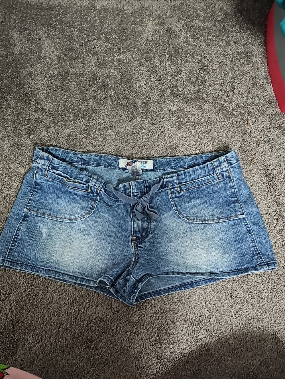 Y2K Low Rise Denim Short Piper & Blue Sz 13